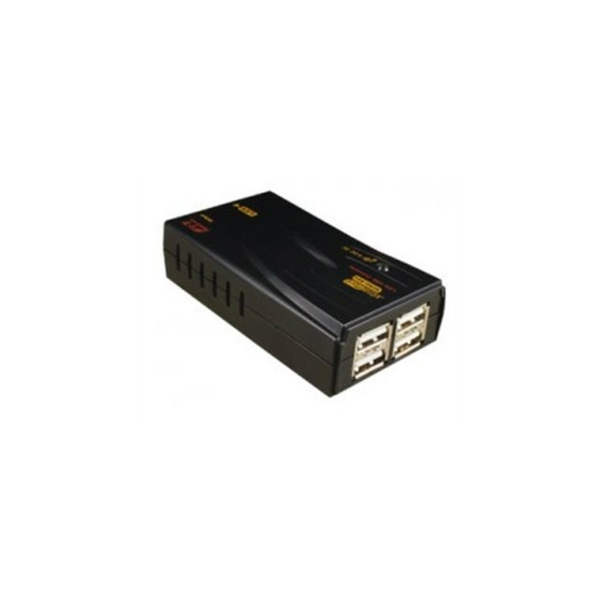 картинка Адаптер USB по LAN REXTRON, кабель CAT5, 4 x USB 2.0, 1 x RJ-45, 10 / 100 Мбит/с [NCNU-H04] 