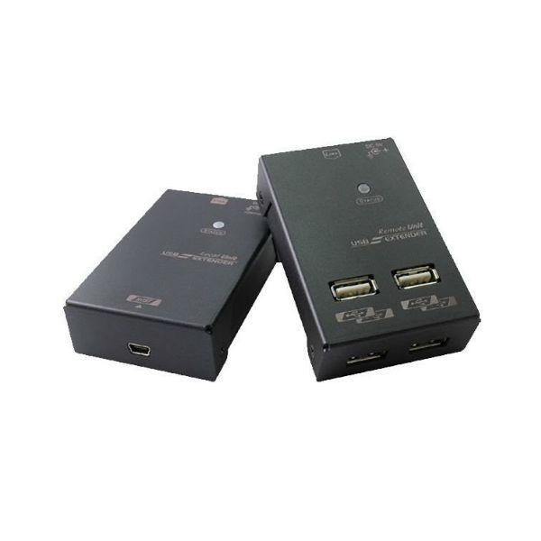 картинка Удлинитель REXTRON USB по кабелю CATx, 4xUSB для клав./мыши и usb-дисков, Plug-n-Play, RJ45, до 200м [USBX-M130] 
