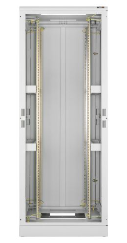 картинка Напольный шкаф 19", 33U, стеклянная дверь, Ш600хВ1680хГ800мм, в разобранном виде, серый 