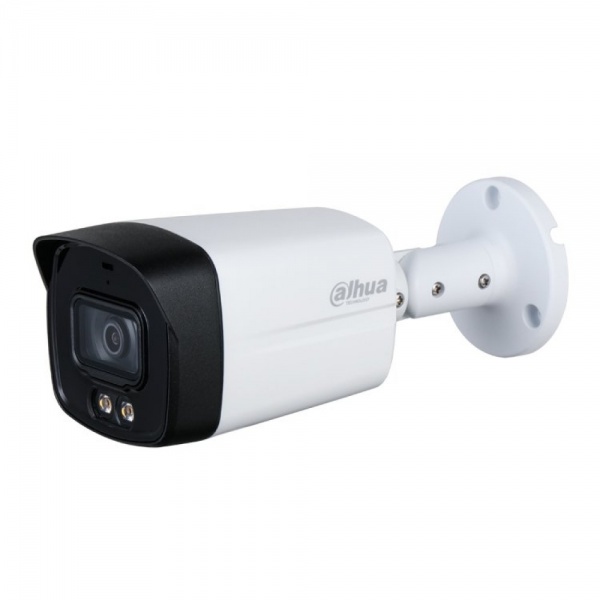картинка Мультиформатная (4 в 1) камера Dahua DH-HAC-HFW1239TLMP-LED-0360B, 2Мп, f=3,6мм, ИК - 40м, 0,005Лк.  Цилиндрическая, уличная 