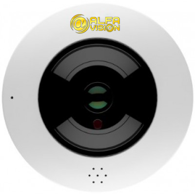 картинка IP видеокамера AlfaVision - AV-IPWD1202F360-IR (Wi-Fi) - 12Мп внутренняя купольная, объектив фиксированный f=1,77мм, ИК - 20м 