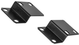 картинка Комплект кронштейнов TLK с крепежом для бокового крепления блоков розеток и 19" шин заземления, черный 