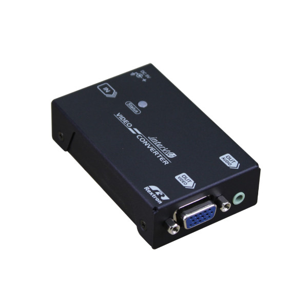 картинка AV конвертер REXTRON HDMI в VGA + 3.5мм MiniJack(аудио), макс. разрешение 1920х1080 (1920х1200), HDTV, PLUG&PLAY, возможно питание по HDMI или доп.блок питания (не идет в комплекте)  [VCAMV-012] 