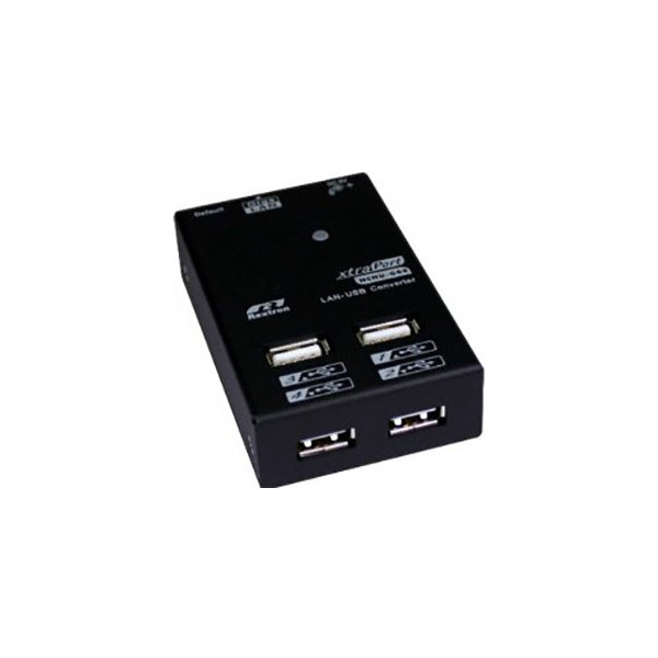 картинка Адаптер USB по LAN REXTRON, кабель CAT5, 4 x USB 2.0, 1 x RJ-45, 10 / 100 / 1000 Мбит/с [NCNU-G04] 