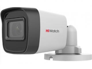 картинка HD-TVI камера HiWatch DS-T500(C), 5Мп, f=2,8мм, ИК - EXIR 30м, 0,01Лк цилиндрическая, уличная 