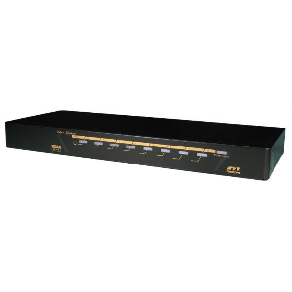 картинка Размножитель видеосигнала REXTRON (DVI-D Single Link) на 8 мониторов (до 1920х1080) [VSD-108] 